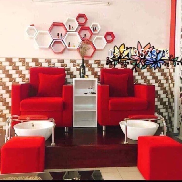 Bộ bục Ghế Nail có bồn