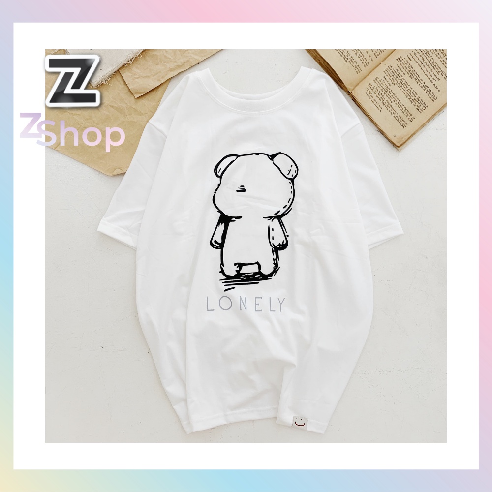 Áo Thun Cặp Đôi ZSHOP Cotton Cao Cấp CHUẨN LOCAL BRAND Unisex Nam Nữ Phông Rộng Hình In Nhiệt 100% Độ Bền Màu Cao ZS93B | BigBuy360 - bigbuy360.vn