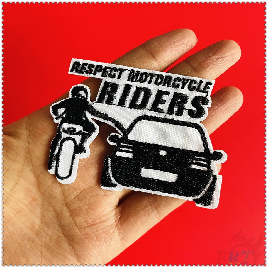 1 miếng dán ủi thêu hình xe máy DIY