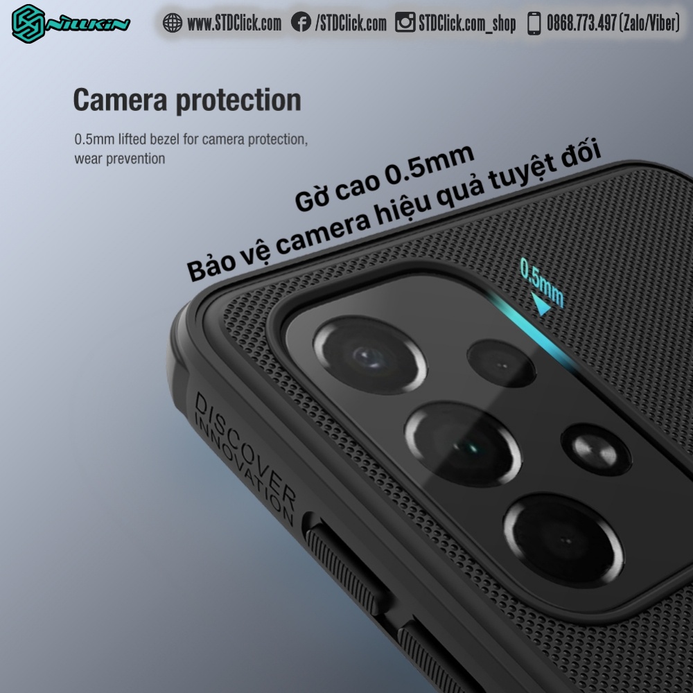 ỐP LƯNG SAMSUNG GALAXY A73 5G NILLKIN NHỰA CỨNG VIỀN DẺO CHÍNH HÃNG
