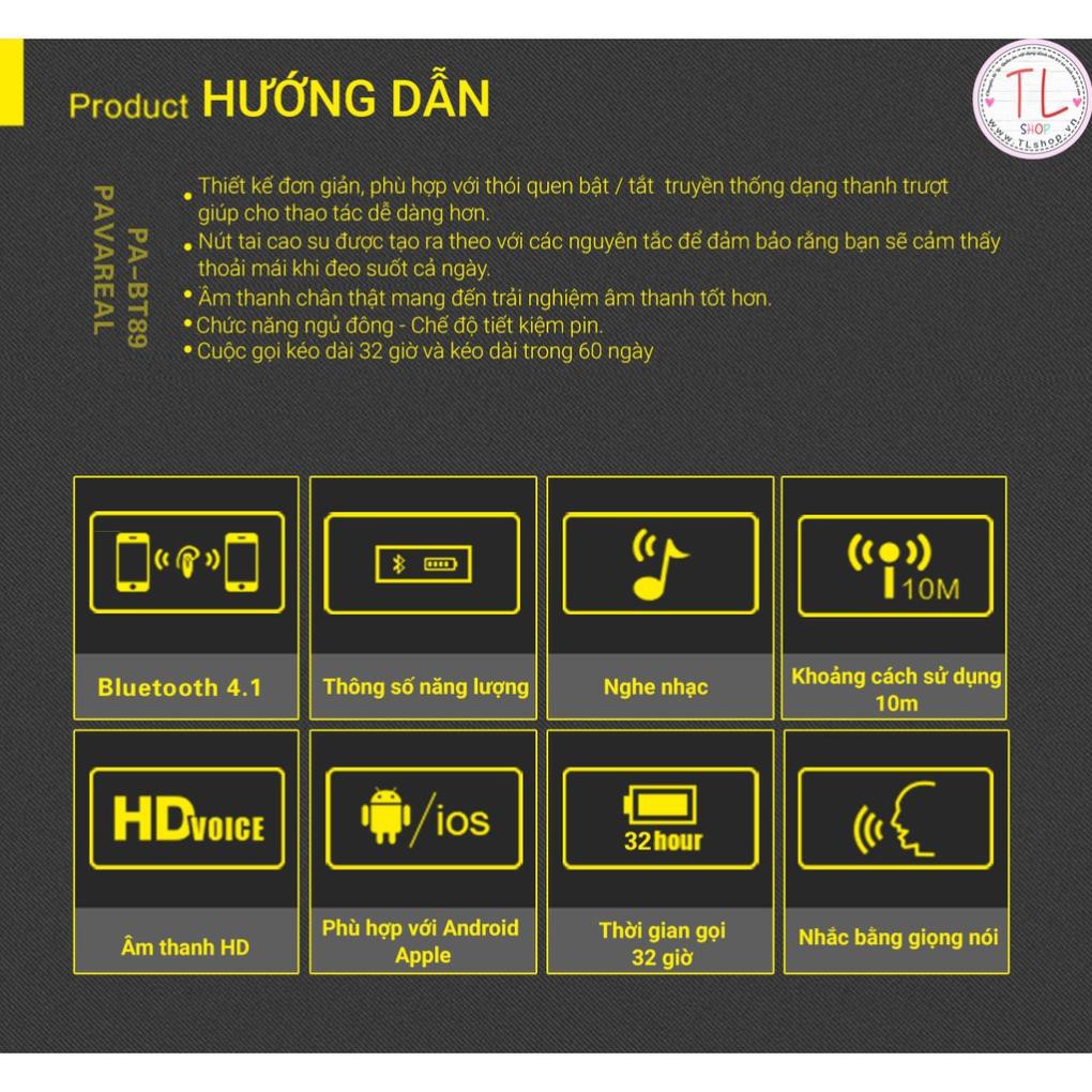 TAI NGHE BLUETOOTH - TAI NGHE BLUETOOTH PAVAREAL
