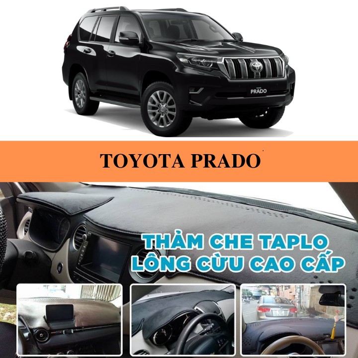 Thảm Taplo Nhung Lông Cừu 3 Lớp Cao Cấp Cho Xe Ô Tô Toyota Prado