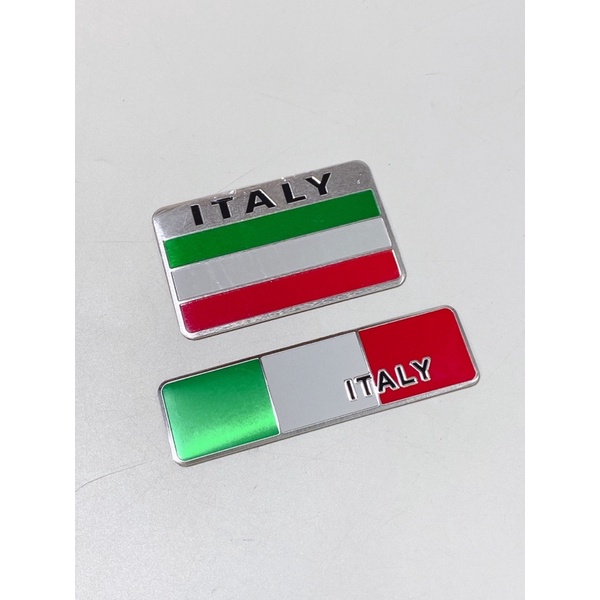 TEM DECAL NHÔM HÌNH CỜ NƯỚC Ý ITALY NHIỀU MẪU LỰA CHỌN RẺ - BỀN - ĐẸP