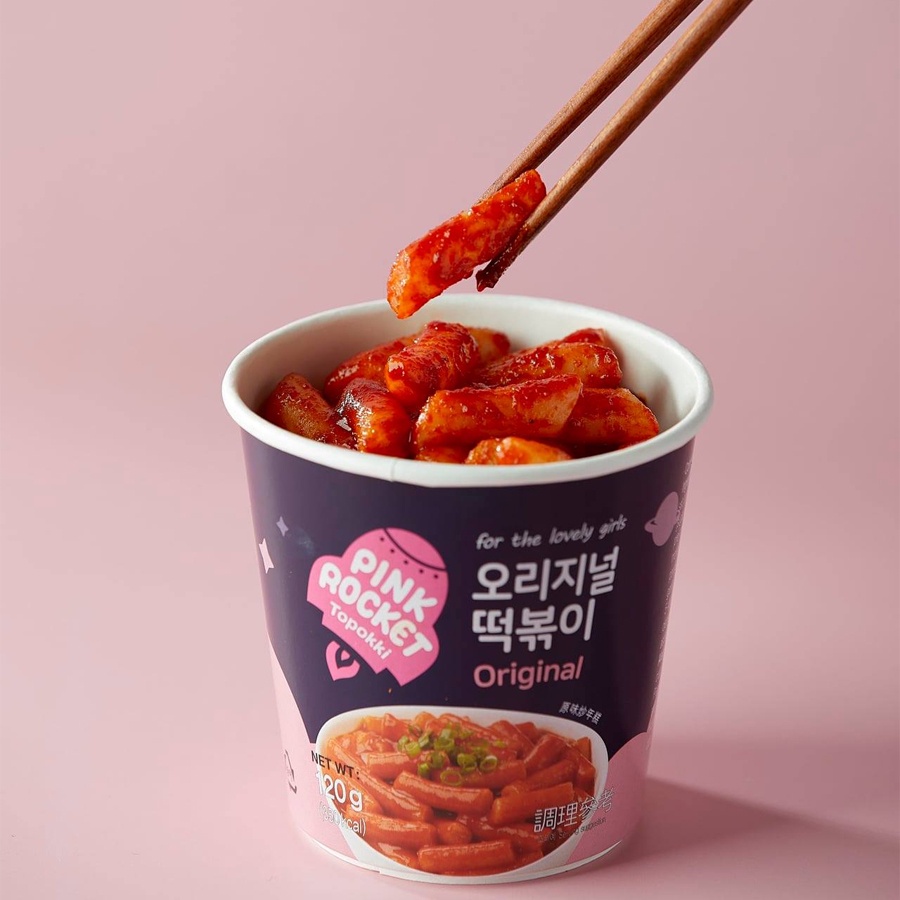 Bánh Gạo Ly Topokki 3 Vị PINK ROCKET Hàn Quốc 120g | BigBuy360 - bigbuy360.vn