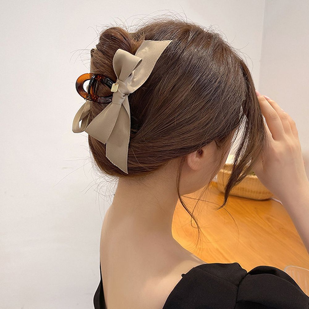 Kẹp Tóc Càng Cua Hình Nơ Nhiều Màu Thanh Lịch Cho Nữ
