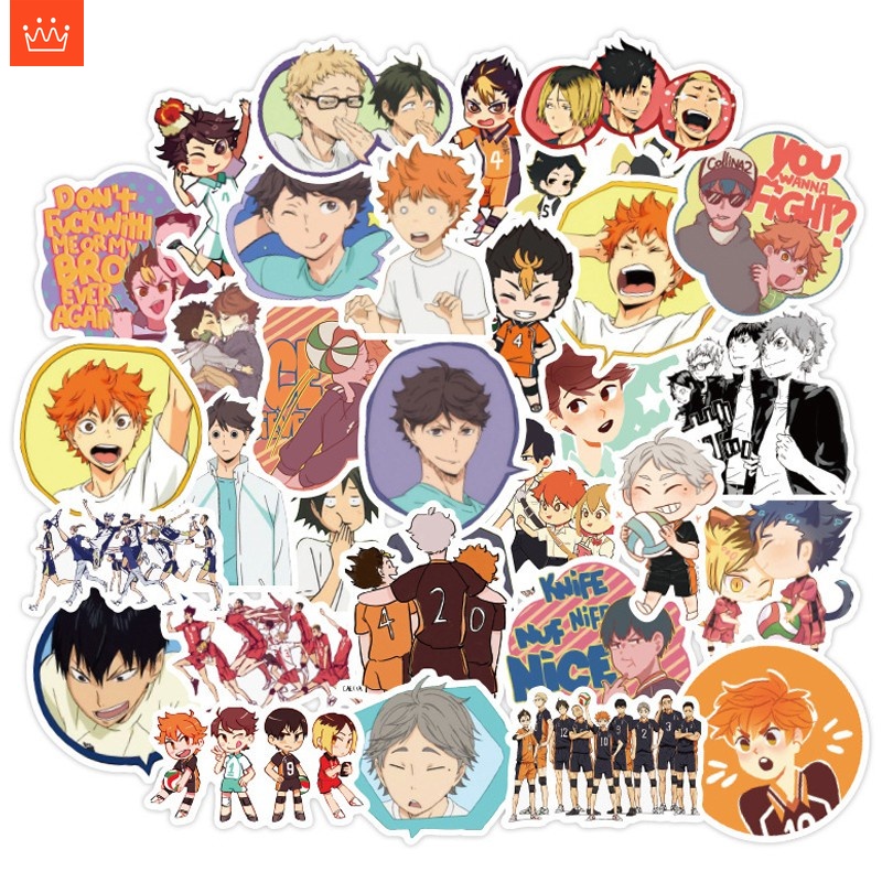 J· Bộ Hình Dán Chống Thấm Haikyuu!!, 50 tờ/bộ