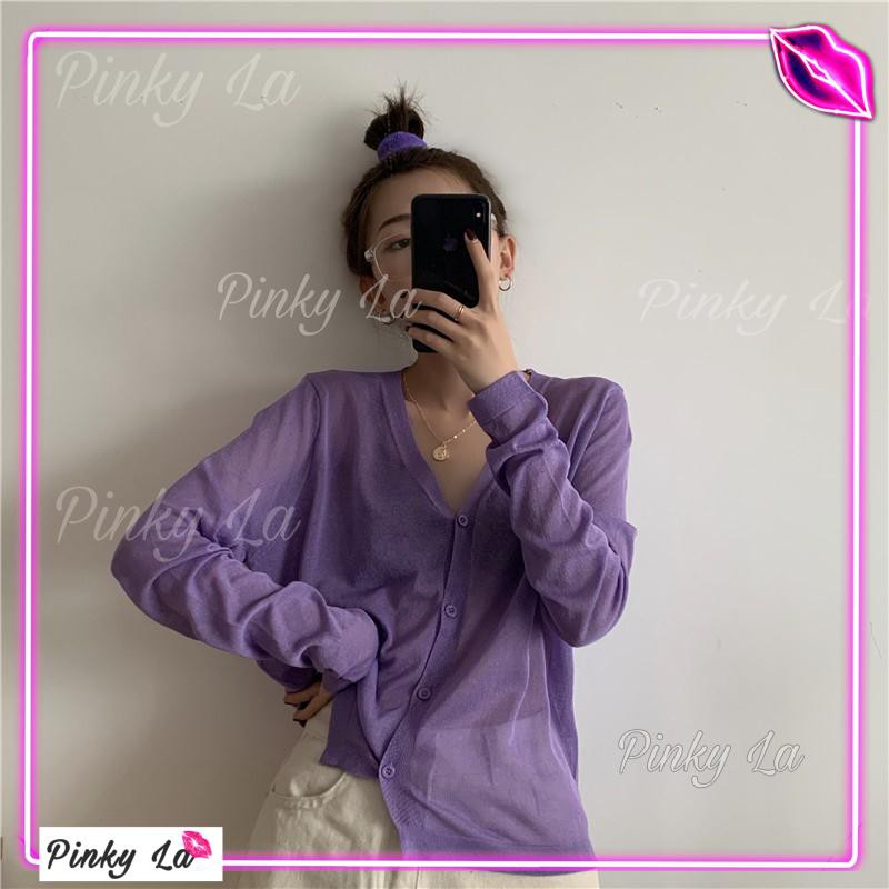 Áo cardigan 4 nút tròn