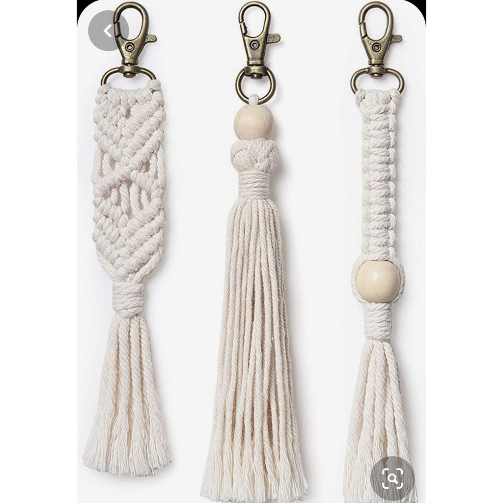 Móc khoá Macrame vintage