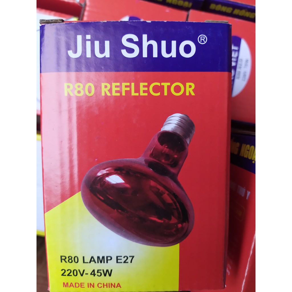 Bóng úm gà dành sưởi ấm gia súc, gia cầm 45W, 75W, 100W