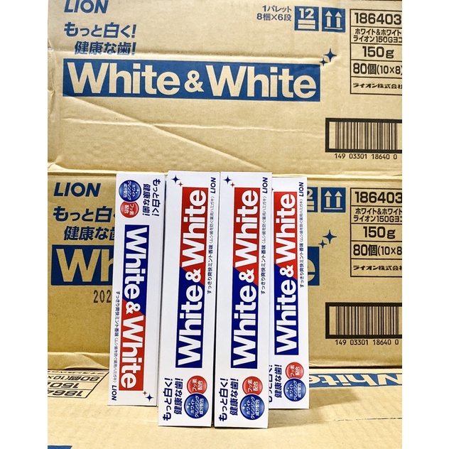 Kem đánh răng White &amp; White Lion 150g