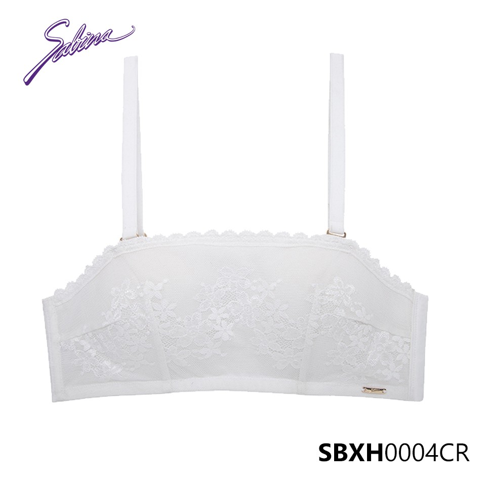 Combo Áo Lót Cup Ngang Mút Dày Vừa Phối Ren Và Quần Đồng Bộ Màu Trắng Fashion Soft Doomm By Sabina SBXH0004CR+SUXH0004CR | BigBuy360 - bigbuy360.vn
