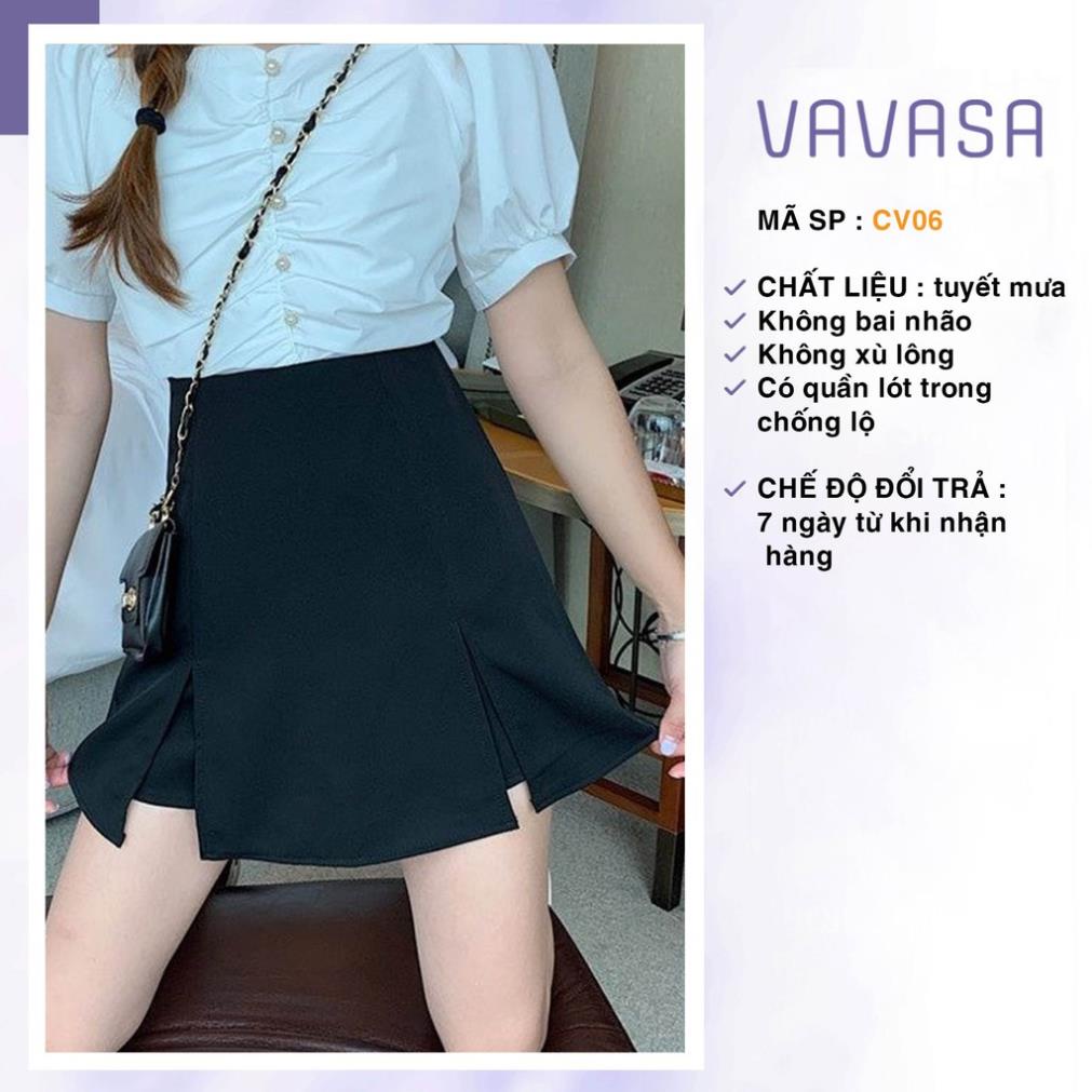 Chân váy chữ a ngắn lưng cao công sở bigsize xẻ tà  CV06 | BigBuy360 - bigbuy360.vn
