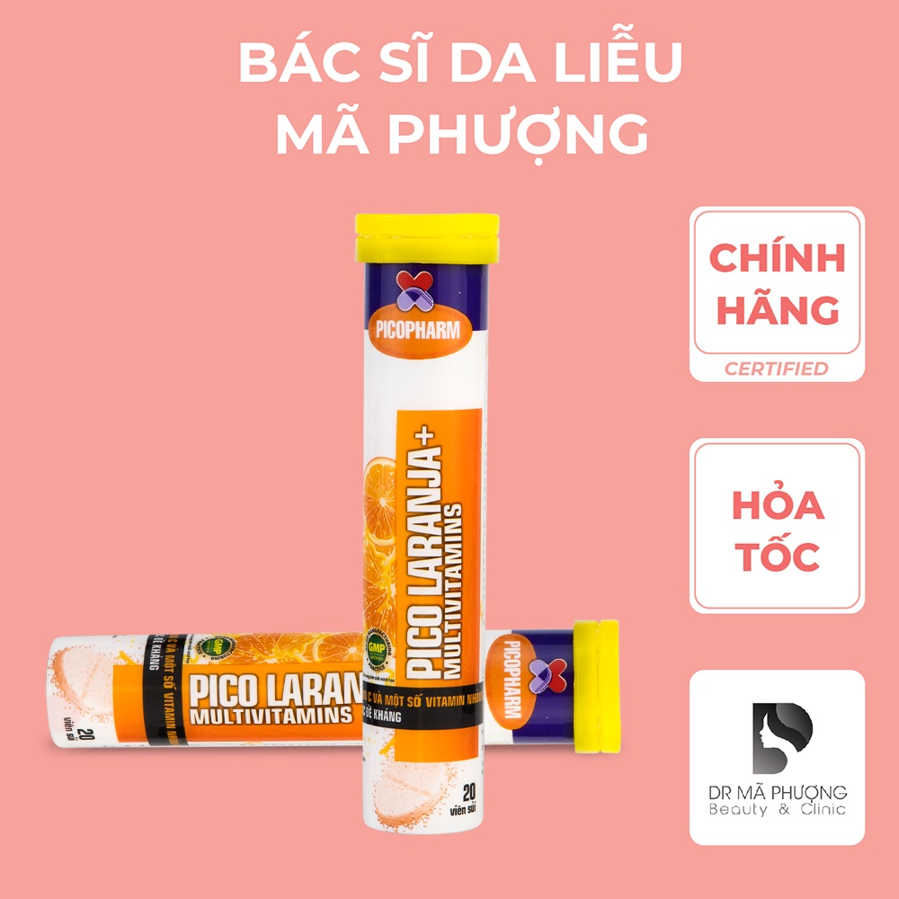Viên sủi C bổ sung vitamin C tăng đề kháng, tăng cường hệ miễn dịch - Hàng Chính Hãng - Dược Mỹ Phẩm Bác Sĩ Mã Phượng