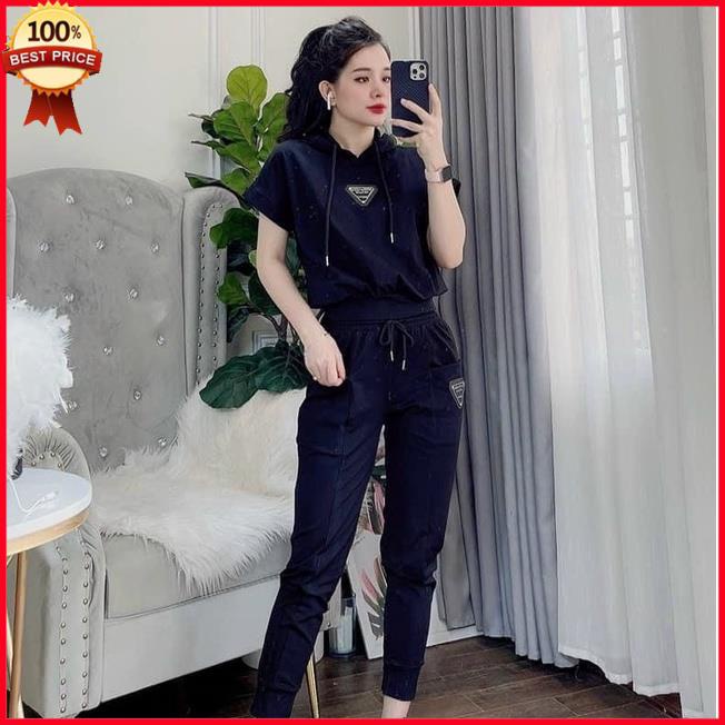 Bộ thể thao nữ thu đông mẫu mới 2021 logo pra.da siêu chất, Bộ thu đông nữ M2 siêu hot - Mặc là xinh ,,,