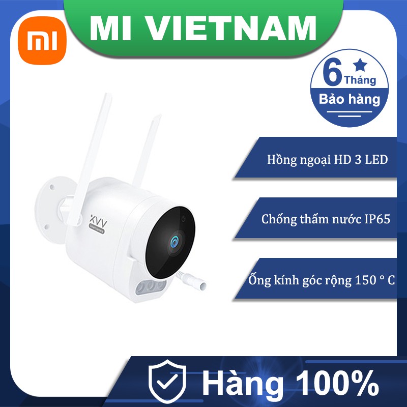 Xiaovv B1/B10 outdoor Camera ngoài trời kết nối wifi ứng dụng Xiaomi Mi Home chống nước 6 tháng Bảo hành