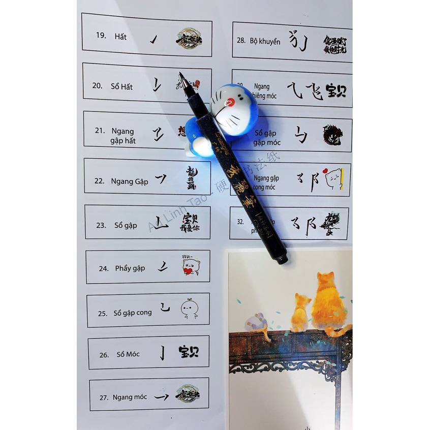 Combo vở viết bút pentel viết chữ lập thể 3d. but viết chữ đẹp - tl109