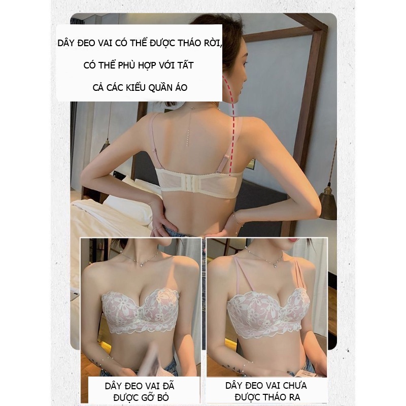 Áo ngực ren phụ nữ sexy thời trang áo ngực không có gọng | BigBuy360 - bigbuy360.vn