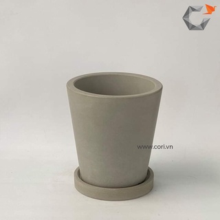 Chậu xi măng cao cấp Cori_chậu hình thang