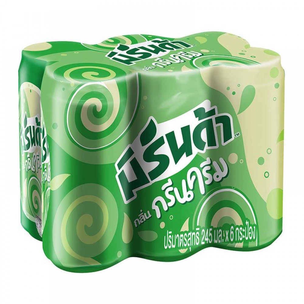 Lốc 6 Lon Nước ngọt Mirinda Thailand 3 vị : dâu  - Cam  và Soda Kem