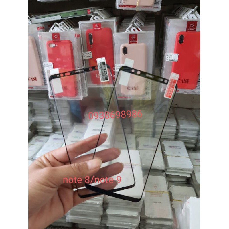 [ tặng kèm phụ kiện dán] miếng dán dẻo samsung note 8 / note 9 full màn hình