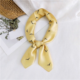 Khăn lụa vuông họa tiết chim bay AKL167
