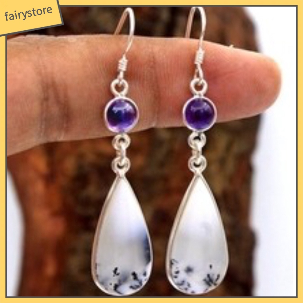 Khuyên Tai Đính Đá Nhân Tạo Phong Cách Cổ Điển Dành Cho Nữ