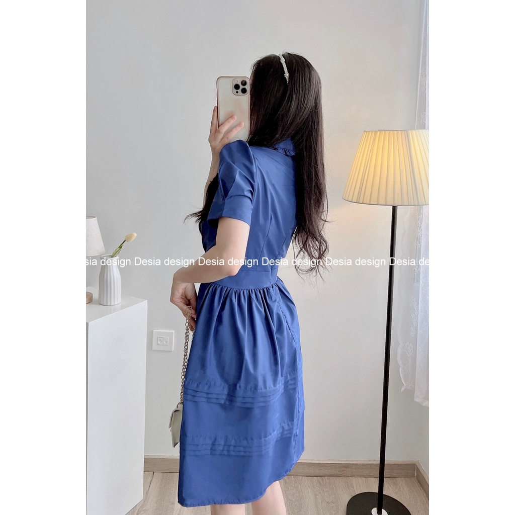 Váy, đầm cổ sơ mi liền thân