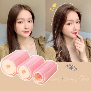 Lô uốn tóc mái, uốn mái mưa tự dính có kẹp đỡ, uốn tóc xoăn lõi nhựa Lucy Luxury Shop