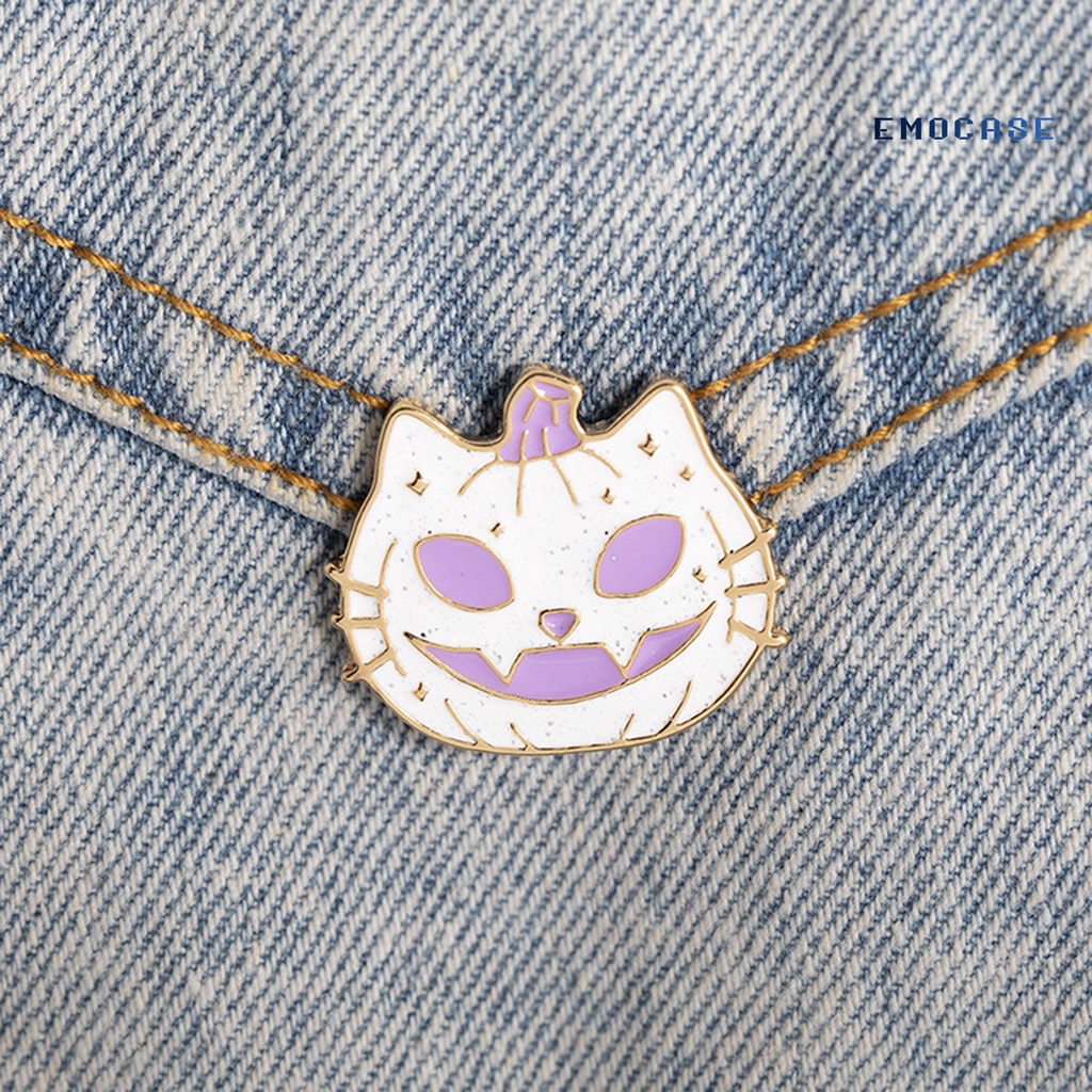 Ghim Cài Áo Hình Bí Ngô Hoạt Hình Bằng Hợp Kim Chống Trầy Xước