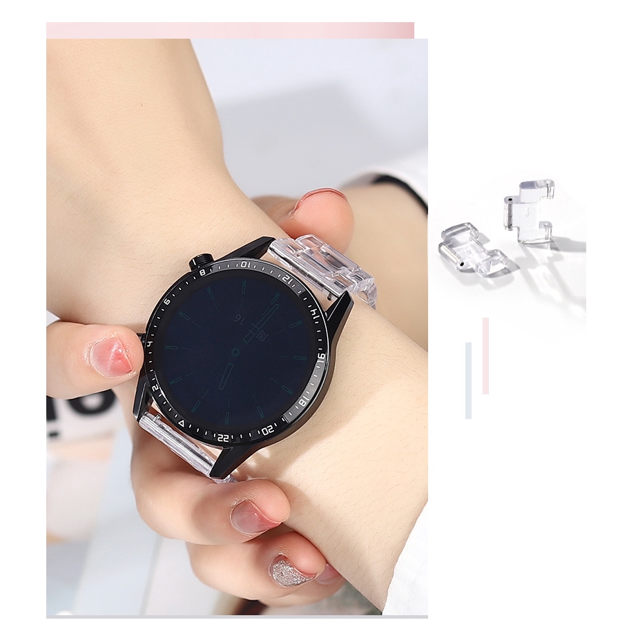 Dây Đeo 20Mm 22MM Cho Đồng Hồ Thông Minh Huawei Watch 3 Pro GT/ GT 2e Samsung Galaxy Watch4 3 S2 S3 Active 2