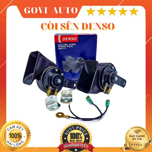 Còi Sên DENSO Chính Hãng 12V Lắp Xe Hơi Xe Máy - To, Rõ, Êm Ái