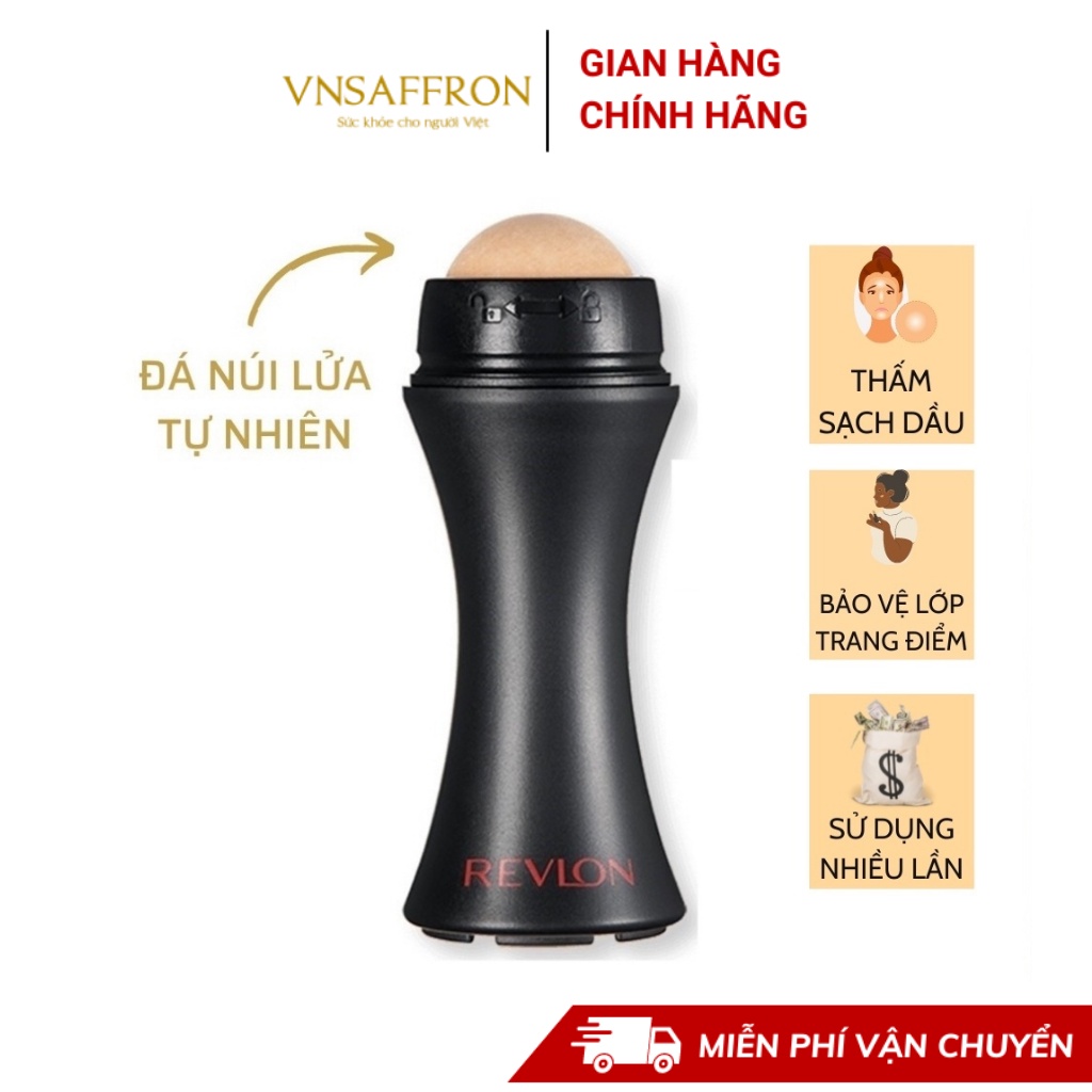 Cây lăn hút dầu đá núi lửa Rolling Ball/ REVLON/ Rolling Stone, thanh lăn hút dầu thay thế giấy thấm dầu