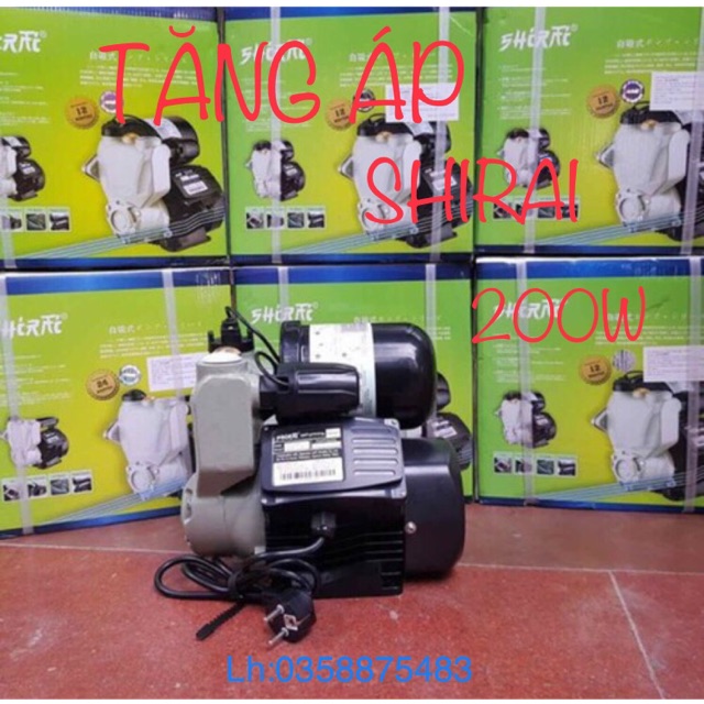 Máy bơm tăng áp Shirai 200A