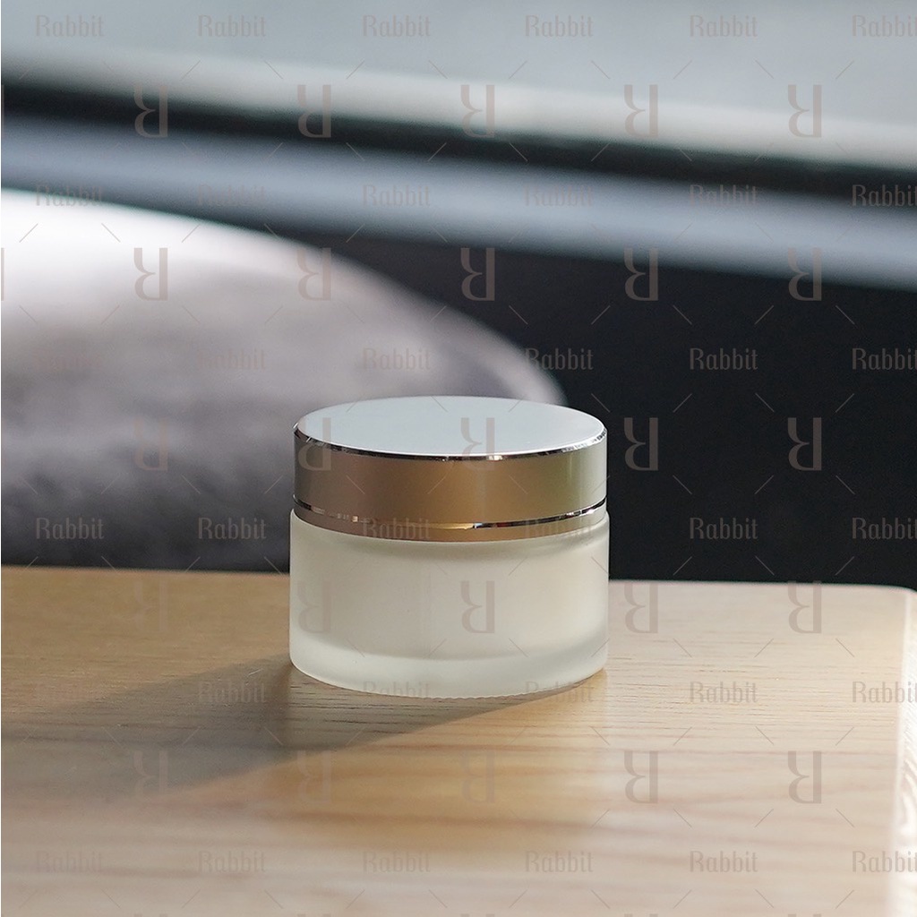 Hủ hộp thuỷ tinh đựng mỹ phẩm nắp bạc,nắp vàng Rabbit Lab