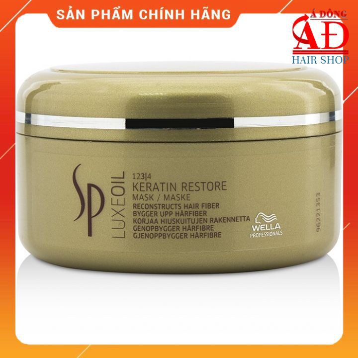 [Chính hãng] Dầu ủ phục hồi SP Wella Keratin Luxe oil phục hồi tóc hư tổn khô xơ 150ml (ĐỨC)