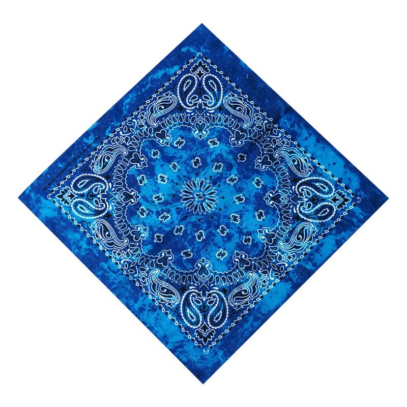 Khăn Vuông Bandana Cotton Nhuộm Màu Họa Tiết Hoa Phong Cách Hip Hop Unisex