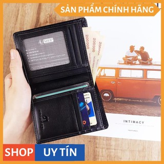 Ví Đứng Da Bò Leather 4U Thời Trang FB185 ( đen - nâu - bò )