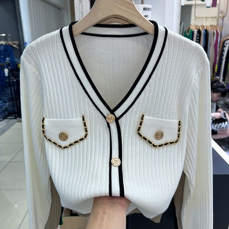 Áo Khoác Cardigan Dệt Kim Dáng Ôm Phong Thời Trang
