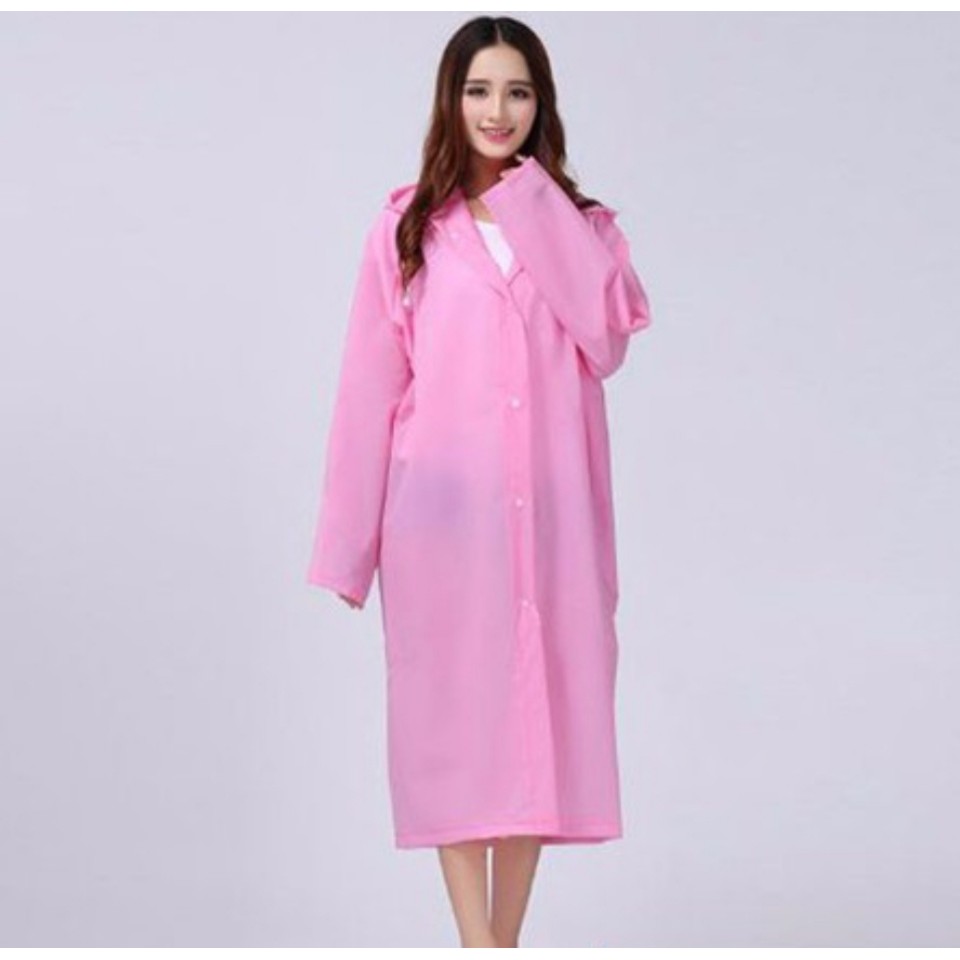 Áo mưa thời trang cúc bấm