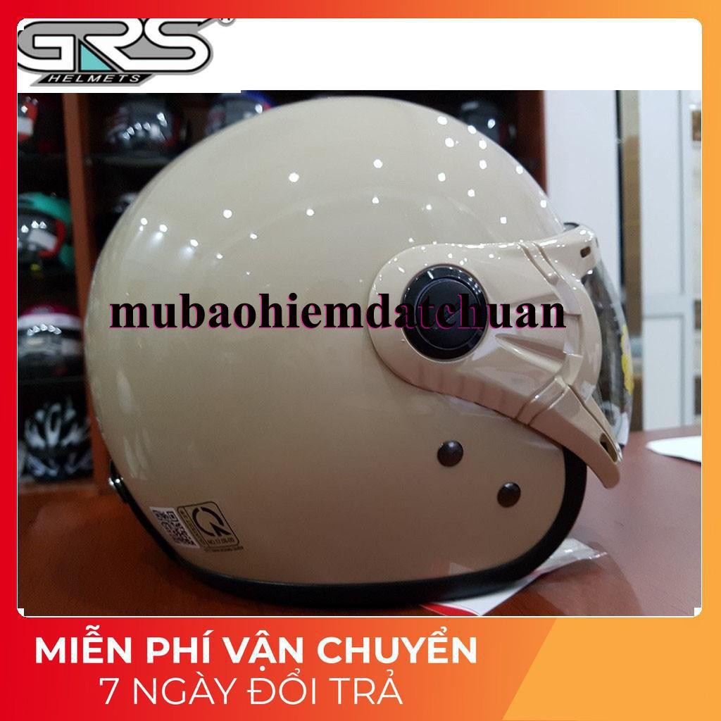 [ SHOPEE ] MŨ BẢO HIỂM 3/4 ĐẦU GRS CHÍNH HÃNG - A368 KÍNH NHIỀU MÀU