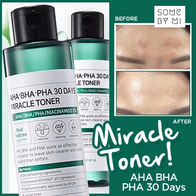 🦋giảm giá🦋Nước Hoa Hồng Làm Sạch Mụn Some By Mi AHA-BHA-PHA 30 Days Miracle Toner 150ml