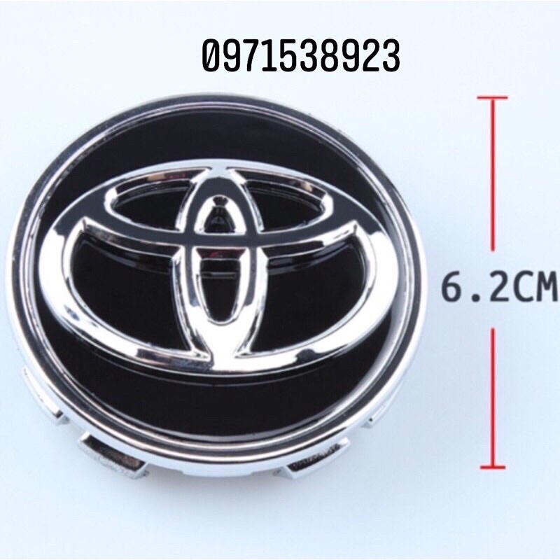 Nắp chụp lazang chụp mâm 62mm Cho Toyota Camry Yaris Corolla altis vios innova  hàng oem loại xịn đẹp.
