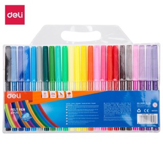 Bút Màu Nước DELI, 1.0mm, 24 Màu/Hộp E37171