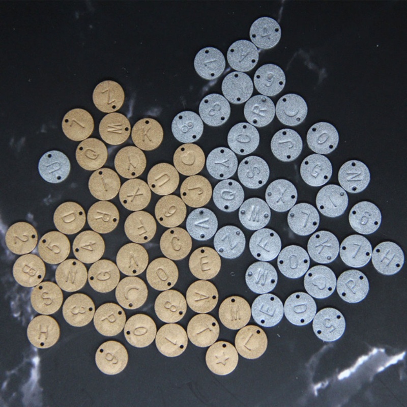 Khuôn resin làm mặt vòng cổ tròn chữ cái