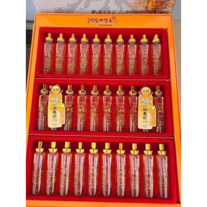 Nước Tinh Chất Hồng Sâm Núi 6 Tuổi Hàn Quốc Cheon Jong Tissue Hộp 30 Ống x 20ml CHính Hãng [ Hàng Mới Về ]