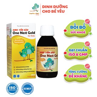 SIRO YẾN SÀO ONE NEST GOLD 120ML - SẢN PHẨM DÀNH CHO TRẺ BIẾNG ĂN, SUY DINH DƯỠNG, HẤP THU KÉM