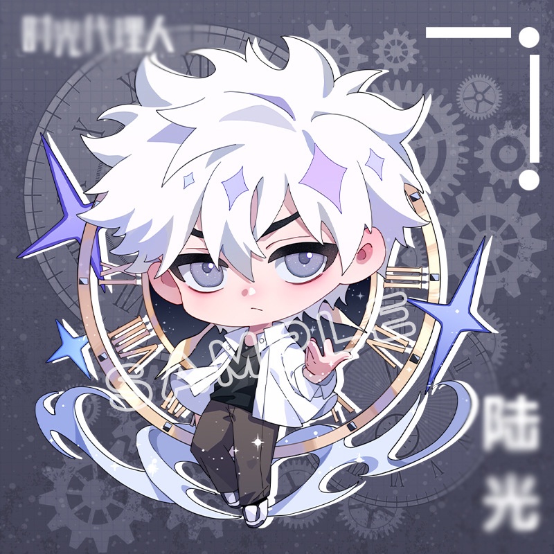 Móc khóa Người đại diện thời gian game mica acrylic dễ thương