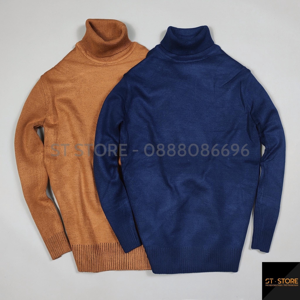 Áo len cổ lọ nam, Chất len mịn co giãn 4 chiều ST STORE