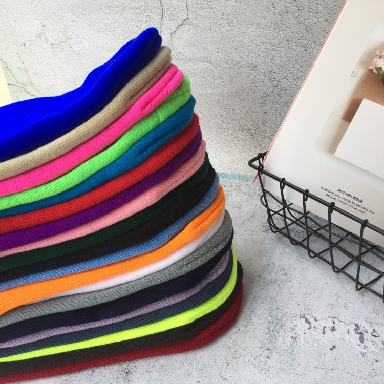 Mũ len dệt kim màu sắc kẹo ngọt phong cách Hàn Quốc thời trang xuân thu 22062