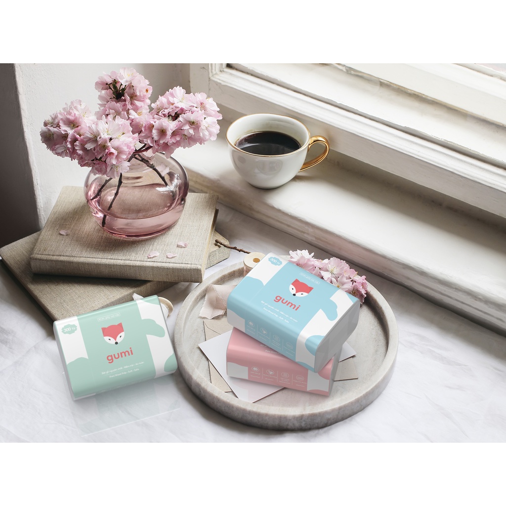 Giấy ăn hàng cao cấp gumi, Giấy rút Gumi 3 lớp cao cấp